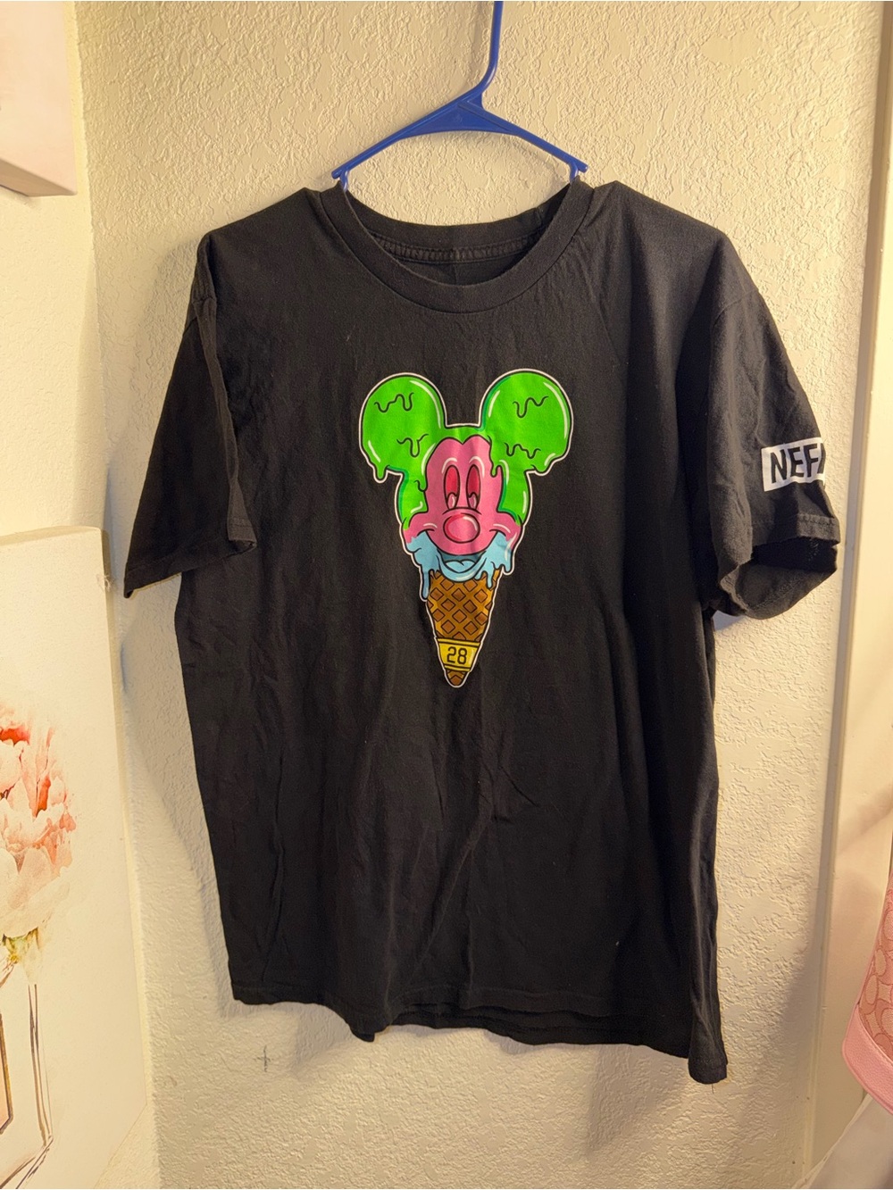 Neff Kids Black Graphic Ice Cream Cone T-Shirt